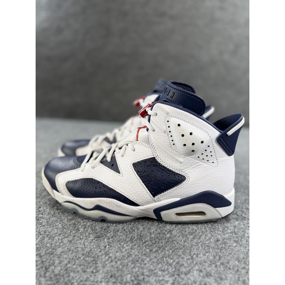 Nike Air Jordan 6 Retro Midnight Navy Shoes Mens 9.5 Sneakers CT8529-164 - Picture 6 of 14
